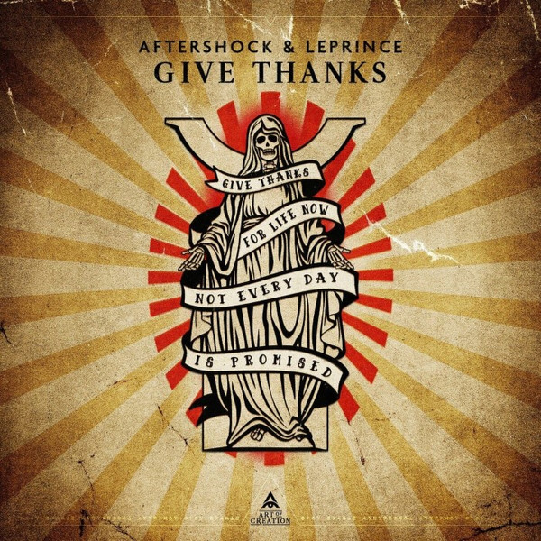 cover artwork for "Aftershock & Leprince - Give Thanks"