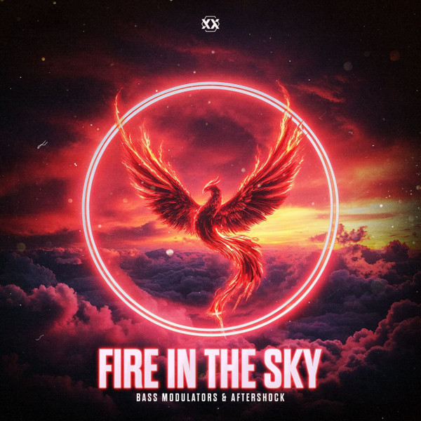 cover artwork for "Bass Modulators & Aftershock - Fire In The Sky"
